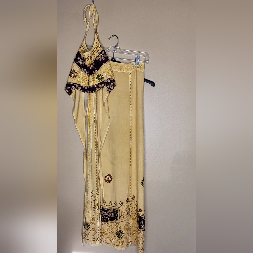 Woman's 2 piece Halter Top w/ Wrap dress